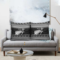 New Zealand Christmas Rugby Personalised Pillow Cover Meri Kirihimete All Black Maori - Polynesian Pride