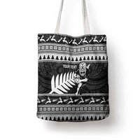 New Zealand Christmas Rugby Personalised Tote Bag Meri Kirihimete All Black Maori - Polynesian Pride