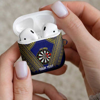 Personalised Niue Darts AirPods Case Dart Board Hiapo Pattern LT14 - Polynesian Pride