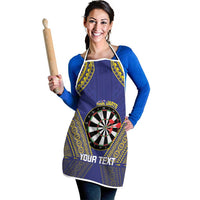 Personalised Niue Darts Apron Dart Board Hiapo Pattern - Polynesian Pride