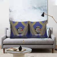 Personalised Niue Darts Pillow Cover Dart Board Hiapo Pattern - Polynesian Pride