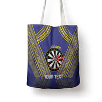 Personalised Niue Darts Tote Bag Dart Board Hiapo Pattern - Polynesian Pride