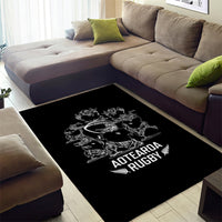 New Zealand Silver Fern Rugby Area Rug Haka Aotearoa Kiwi Dance LT14 - Polynesian Pride
