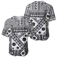 Black Bula Fiji Baseball Jersey Unique Masi Tapa Pattern LT14 - Polynesian Pride