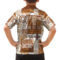Hawaiian Quilt Hawaiian Shirt Tiki Tropical Retro Brown Version LT14 - Polynesian Pride
