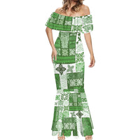 Hawaiian Quilt Mermaid Dress Tiki Tropical Retro Green Version LT14 - Polynesian Pride