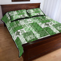 Hawaiian Quilt Quilt Bed Set Tiki Tropical Retro Green Version LT14 - Polynesian Pride