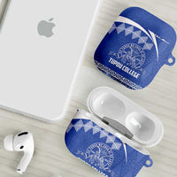 Tonga Tupou College Toloa AirPods Case 160 Years Anniversary Tongan Ngatu Pattern LT14 - Polynesian Pride