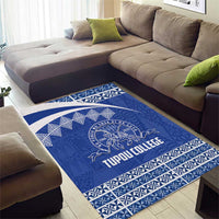 Tonga Tupou College Toloa Area Rug 160 Years Anniversary Tongan Ngatu Pattern