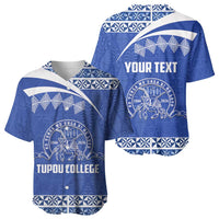 Personalised Tonga Tupou College Toloa Baseball Jersey 160 Years Anniversary Tongan Ngatu Pattern