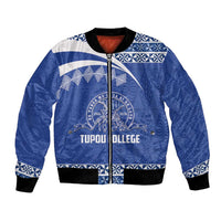 Personalised Tonga Tupou College Toloa Bomber Jacket 160 Years Anniversary Tongan Ngatu Pattern