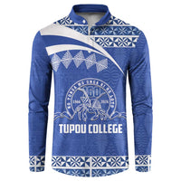 Personalised Tonga Tupou College Toloa Button Sweatshirt 160 Years Anniversary Tongan Ngatu Pattern
