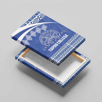Tonga Tupou College Toloa Canvas Wall Art 160 Years Anniversary Tongan Ngatu Pattern