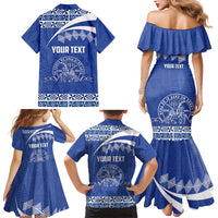 Personalised Tonga Tupou College Toloa Family Matching Mermaid Dress and Hawaiian Shirt 160 Years Anniversary Tongan Ngatu Pattern