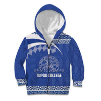 Personalised Tonga Tupou College Toloa Kid Hoodie 160 Years Anniversary Tongan Ngatu Pattern