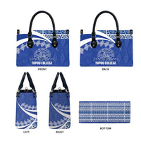 Tonga Tupou College Toloa Leather Bag 160 Years Anniversary Tongan Ngatu Pattern