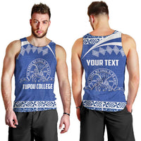 Personalised Tonga Tupou College Toloa Men Tank Top 160 Years Anniversary Tongan Ngatu Pattern
