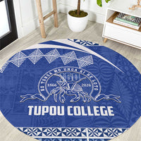 Tonga Tupou College Toloa Round Carpet 160 Years Anniversary Tongan Ngatu Pattern