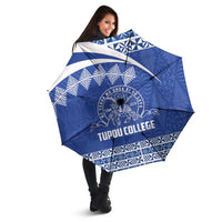 Tonga Tupou College Toloa Umbrella 160 Years Anniversary Tongan Ngatu Pattern