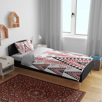 Aotearoa Taniko Bedding Set Niho Taniwha Purapura Whetu Mix Poutama
