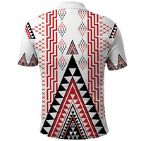 Aotearoa Taniko Polo Shirt Niho Taniwha Purapura Whetu Mix Poutama