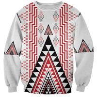 Aotearoa Taniko Sweatshirt Niho Taniwha Purapura Whetu Mix Poutama