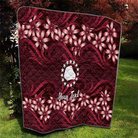 Personalised Cook Islands Mangaia Quilt Tiare Maori Polynesian Waves Tattoo LT14 - Polynesian Pride