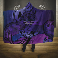 Philippines Father's Day Hooded Blanket Polynesian Tattoo Galaxy Vibes