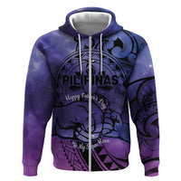 Philippines Father's Day Hoodie Polynesian Tattoo Galaxy Vibes