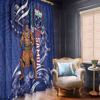 Samoa Independence Day Window Curtain 1962 Proud Samoan Warrior