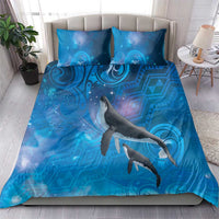 Paikea New Zealand Matariki Bedding Set Humpback Whale Taniko Motifs Ocean Vibes LT14 - Polynesian Pride
