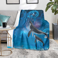 Paikea New Zealand Matariki Blanket Humpback Whale Taniko Motifs Ocean Vibes LT14 - Polynesian Pride