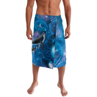 Paikea New Zealand Matariki Lavalava Humpback Whale Taniko Motifs Ocean Vibes LT14 Blue - Polynesian Pride