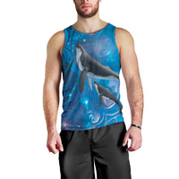 Paikea New Zealand Matariki Men Tank Top Humpback Whale Taniko Motifs Ocean Vibes LT14 - Polynesian Pride
