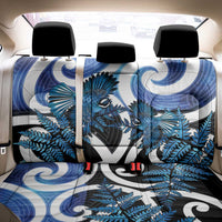 Piwakawaka New Zealand Matariki Back Car Seat Cover Maori New Year Silver Fern Blue Galaxy LT14 - Polynesian Pride