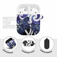 Piwakawaka New Zealand Matariki AirPods Case Maori New Year Silver Fern Purple Galaxy LT14 - Polynesian Pride
