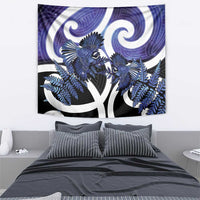 Piwakawaka New Zealand Matariki Tapestry Maori New Year Silver Fern Purple Galaxy LT14 - Polynesian Pride