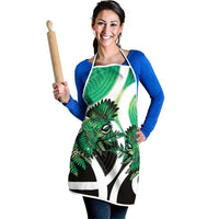 Piwakawaka New Zealand Matariki Apron Maori New Year Silver Fern Green Galaxy LT14 - Polynesian Pride