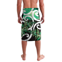 Piwakawaka New Zealand Matariki Lavalava Maori New Year Silver Fern Green Galaxy LT14 - Polynesian Pride