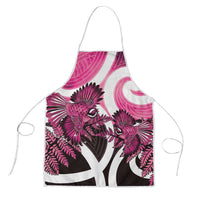 Piwakawaka New Zealand Matariki Apron Maori New Year Silver Fern Pink Galaxy LT14 Pink - Polynesian Pride