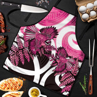 Piwakawaka New Zealand Matariki Apron Maori New Year Silver Fern Pink Galaxy LT14 Pink - Polynesian Pride