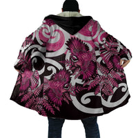 Piwakawaka New Zealand Matariki Cloak Maori New Year Silver Fern Pink Galaxy LT14 - Polynesian Pride