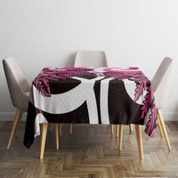 Piwakawaka New Zealand Matariki Tablecloth Maori New Year Silver Fern Pink Galaxy LT14 - Polynesian Pride
