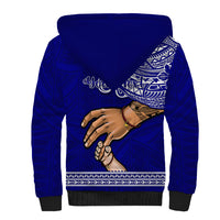 Personalised Father Day American Samoa Sherpa Hoodie I Love You Dad LT14 - Polynesian Pride