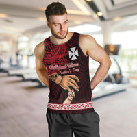 Polynesian Pride Father Day Wallis and Futuna Men Tank Top I Love You Dad LT14 - Polynesian Pride