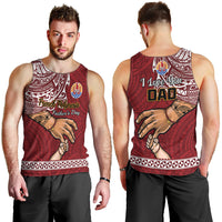 Polynesian Pride Father Day French Polynesia Men Tank Top I Love You Dad LT14 - Polynesian Pride