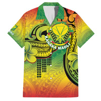 Hawaii Flag Day Family Matching Off Shoulder Maxi Dress and Hawaiian Shirt Kanaka Maoli With Kakau Polynesian Pattern LT14