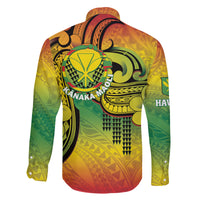 Hawaii Flag Day Family Matching Tank Maxi Dress and Hawaiian Shirt Kanaka Maoli With Kakau Polynesian Pattern LT14