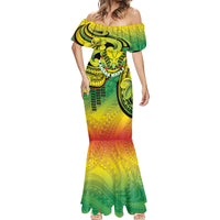 Hawaii Flag Day Mermaid Dress Kanaka Maoli With Kakau Polynesian Pattern LT14 - Polynesian Pride