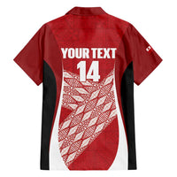 Tonga Rugby Custom Family Matching Summer Maxi Dress and Hawaiian Shirt Go ʻIkale Tahi Go Tongan Tapa Cloth